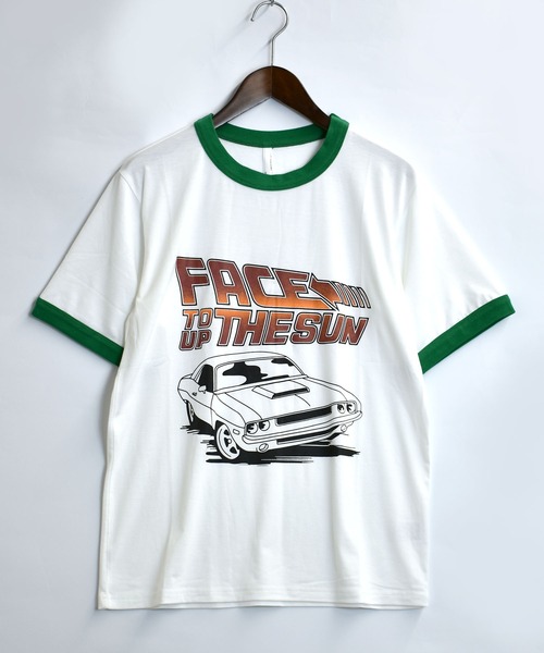【期間限定送料無料】 セール】raglan sleeve ラグラン T-shirt/オーバーサイズ print トップス