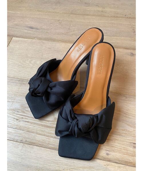 RESEXXY(リゼクシー)の「サテンリボンサンダル(サンダル・レディース・ブラック/ピンク・LARGE/MEDIUM/SMALL)」の7枚目の写真