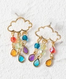 虹雨モチーフ ピアス 【日本製】
