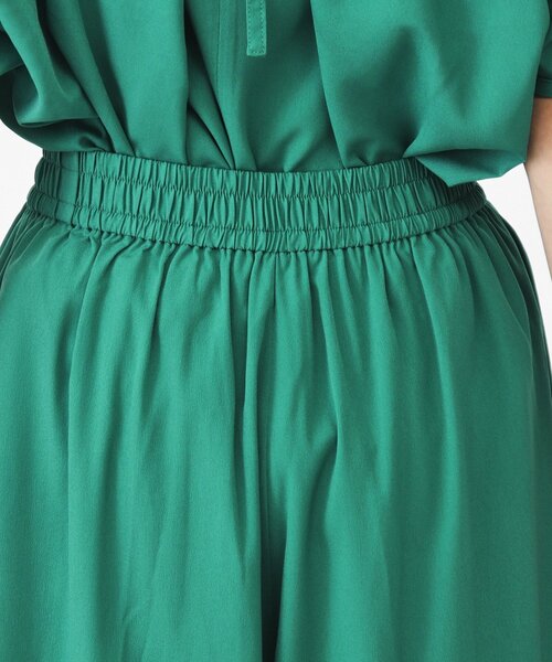 THE SHOP TK (ザ ショップ ティーケー )の「◆【セットアイテム】ブラウス&フレアパンツ/洗濯機OK(ワンピース・レディース・グリーン/ブラック/ナチュラル・12/13)」の5枚目の写真