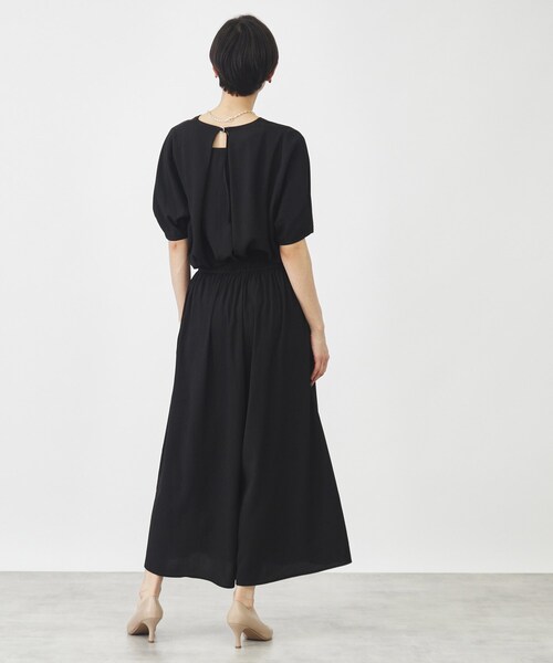 THE SHOP TK (ザ ショップ ティーケー )の「◆【セットアイテム】ブラウス&フレアパンツ/洗濯機OK(ワンピース・レディース・グリーン/ブラック/ナチュラル・12/13)」の9枚目の写真