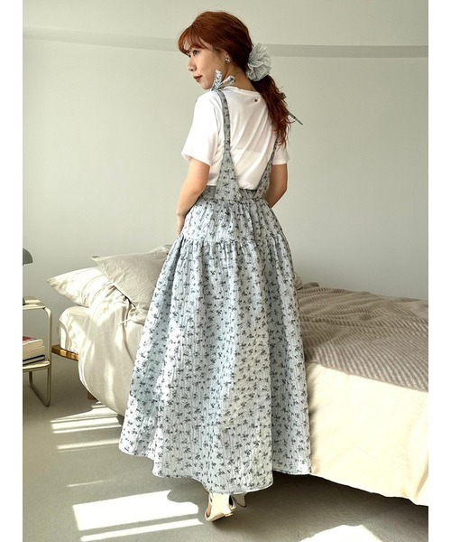 LILY BROWN（リリーブラウン）の「【WEB限定カラー】3WAYバルーンジャガードスカート（スカート・レディース・その他/ブラック/ブルー/ホワイト・0/1）」の7枚目の写真