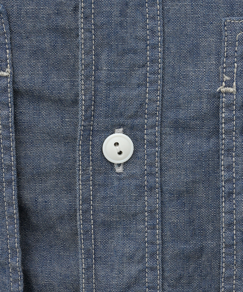 JOURNAL STANDARD J.S HOMESTEAD（ジャーナルスタンダードホームステッド）の「【J.S.Homestead】FADE CHAMBRAY M35 SHIRT（シャツ/ブラウス・メンズ・サックスブルー/ブルー系その他・MEDIUM/LARGE）」の15枚目の写真