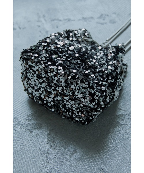 niana（ニアナ）の「ショルダー巾着スパンコールパーティーバッグ フォーマル オケージョン 結婚式 二次会 お呼ばれ（ハンドバッグ・レディース・シルバー/グレー/ブラック/ブラックミックス・FREE）」の13枚目の写真