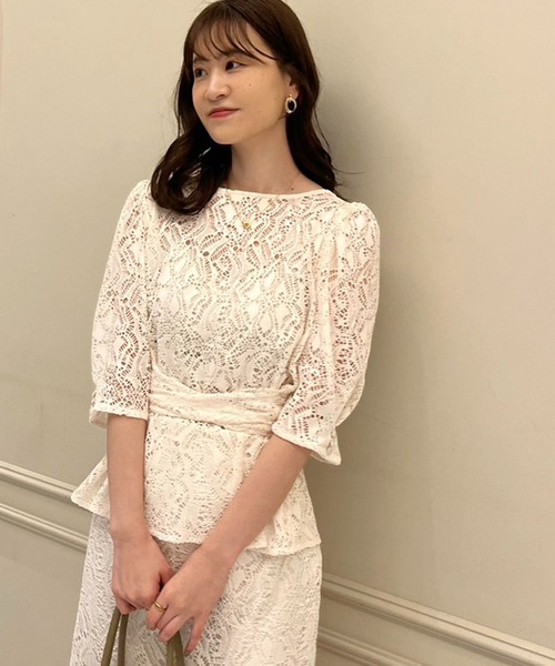 Cherie chuu(シェリーチュウ)の「【Cherie chuu】4wayセットアップ/M,Lサイズ展開(セットアップ・レディース・アイボリー/ホワイト系その他/サックスブルー・MEDIUM/LARGE)」の17枚目の写真