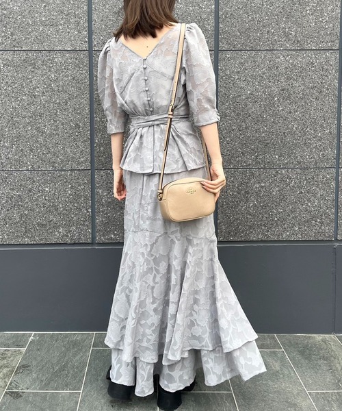 Cherie chuu(シェリーチュウ)の「【Cherie chuu】4wayセットアップ/M,Lサイズ展開(セットアップ・レディース・アイボリー/ホワイト系その他/サックスブルー・MEDIUM/LARGE)」の5枚目の写真