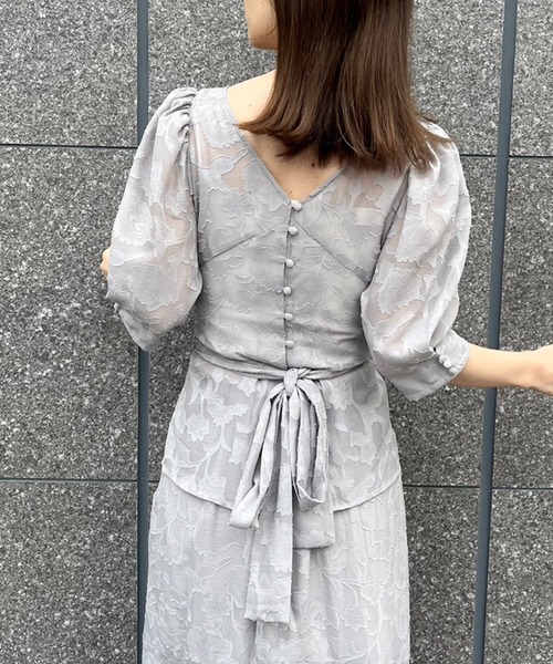 Cherie chuu(シェリーチュウ)の「【Cherie chuu】4wayセットアップ/M,Lサイズ展開(セットアップ・レディース・アイボリー/ホワイト系その他/サックスブルー・MEDIUM/LARGE)」の7枚目の写真