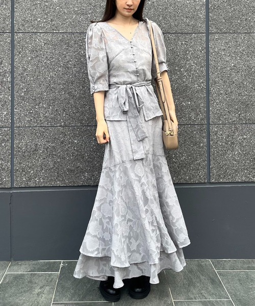 Cherie chuu(シェリーチュウ)の「【Cherie chuu】4wayセットアップ/M,Lサイズ展開(セットアップ・レディース・アイボリー/ホワイト系その他/サックスブルー・MEDIUM/LARGE)」の6枚目の写真