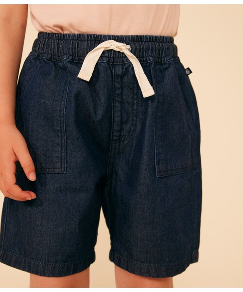 【セール】デニムショートパンツ（デニムパンツ）｜PETIT BATEAU（プチバトー） 6,930円