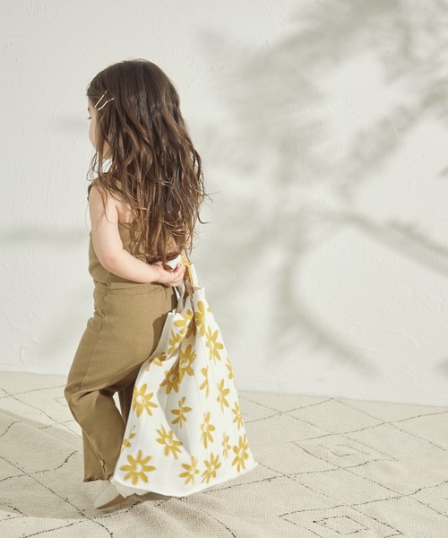 sea and shells by pairmanon（シーアンドシェルズバイペアマノン）の「【sea and shells by pairmanon】リブ ストレッチ ワイドフレアパンツ（その他ベビーウェア・キッズ・カーキ/アイボリー/ベージュ・90/80/110/100）」の21枚目の写真