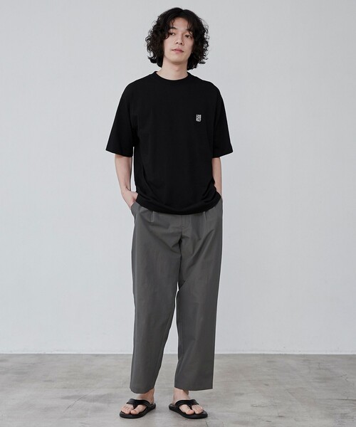 coen（コーエン）の「DotAir（ドットエア）ワイドテーパードパンツ（その他パンツ・メンズ・ブラック/ダークグレー・S/M/L/XL）」の15枚目の写真