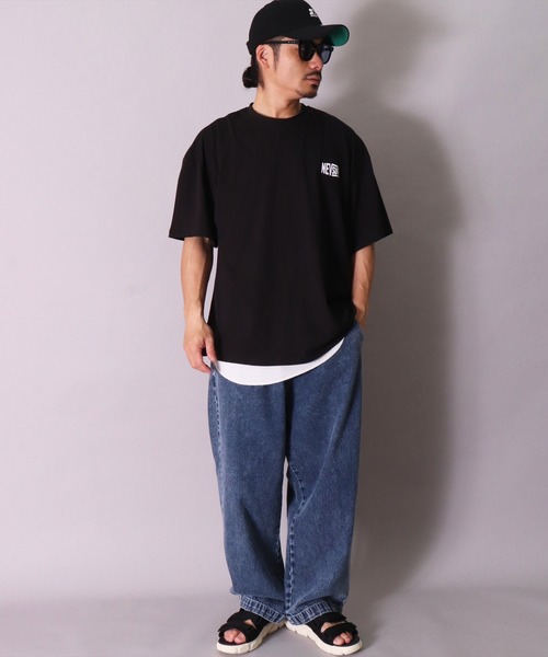 BAYBLO（ベイブロ）の「(BE)ワッフル ラウンドヘム レイヤード ロング タンクトップ（タンクトップ・メンズ・ブラック/オフホワイト/ライトピンク・FREE）」の19枚目の写真