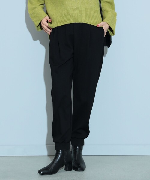 BEAMS HEART(ビームスハート)の「裾リブ イージーパンツ(スラックス・レディース・ブラック/ブラウン系その他/オリーブ・SMALL/MEDIUM)」の18枚目の写真