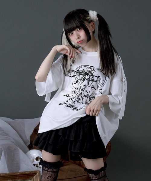 Pal elfy(パルエルフィー)の「膨れジャガードティアードショートパンツ(その他パンツ・レディース・ブラック/オフホワイト・フリー)」の15枚目の写真