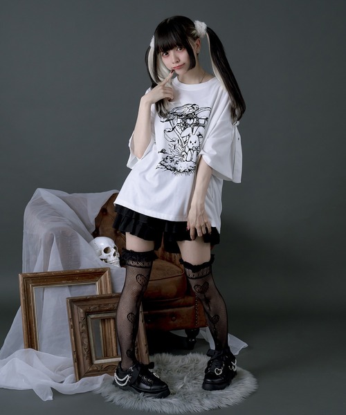 Pal elfy(パルエルフィー)の「膨れジャガードティアードショートパンツ(その他パンツ・レディース・ブラック/オフホワイト・フリー)」の17枚目の写真