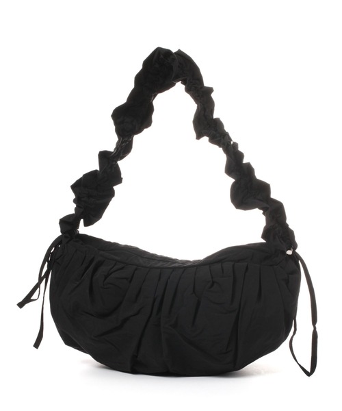 saloon（サルーン）の「SALOON(サルーン)/　ナイロンギャザーショルダー（ショルダーバッグ・レディース・ブラック/オフホワイト/その他1・FREE）」の3枚目の写真