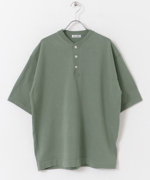 FORK&SPOON（フォークアンドスプーン）の「FORK&SPOON　ヘンリーネックニットTシャツ（ニット/セーター・メンズ・グレー/アイボリー/グリーン系その他・4/5）」の18枚目の写真