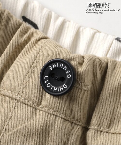 PEANUTS(ピーナッツ)の「PEANUTSタックハーフパンツ(その他パンツ・キッズ・ベージュ/ブラック/アイボリー・130/80/90/110/120/100)」の4枚目の写真