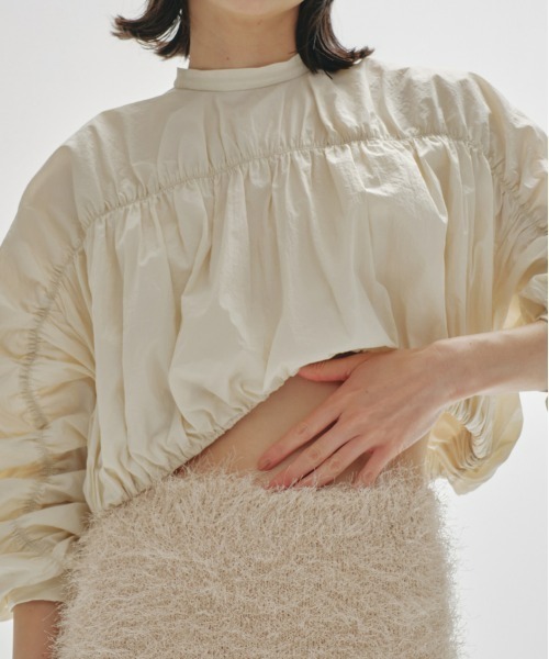 トップス todayful/Standcollar Gather Blouse TODAYFUL（トゥデイフル）の「Standcollar Gather Blouse