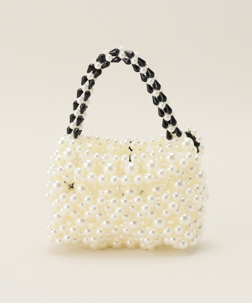 U by SPICK&SPAN（ユーバイスピックアンドスパン）の「【 DREAM Sister Jane/ドリームシスタージェーン】 Brooke Pearl Beaded Ba（ハンドバッグ・レディース・アイボリー・FREE）」の7枚目の写真