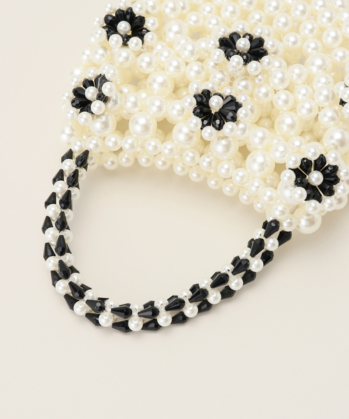 U by SPICK&SPAN（ユーバイスピックアンドスパン）の「【 DREAM Sister Jane/ドリームシスタージェーン】 Brooke Pearl Beaded Ba（ハンドバッグ・レディース・アイボリー・FREE）」の4枚目の写真
