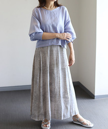 REAL CUBE | フレアサテンプリントスカート(スカート)