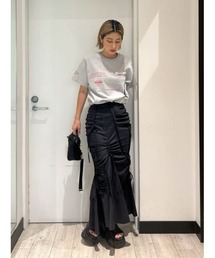 SLY（スライ）の「CUT OUT GATHER MERMAID SK カット アウト ギャザー