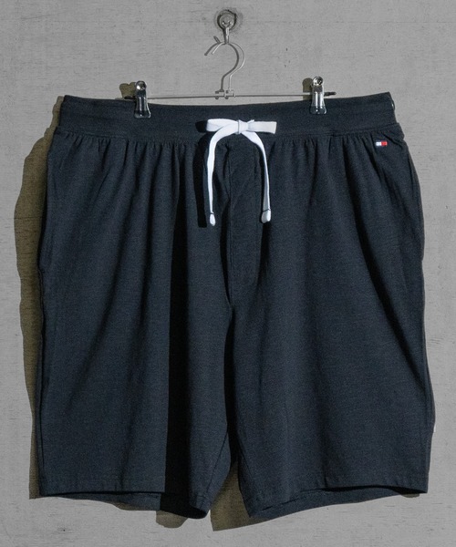 TOMMY HILFIGER（トミーヒルフィガー）の「【D】〔TOMMY HILFIGER〕ワンポイント フラッグ刺繍 スウェット イージーショーツ（スウェットパンツ・メンズ・ブラック/ヘザーグレー・SMALL/MEDIUM/LARGE）」の6枚目の写真