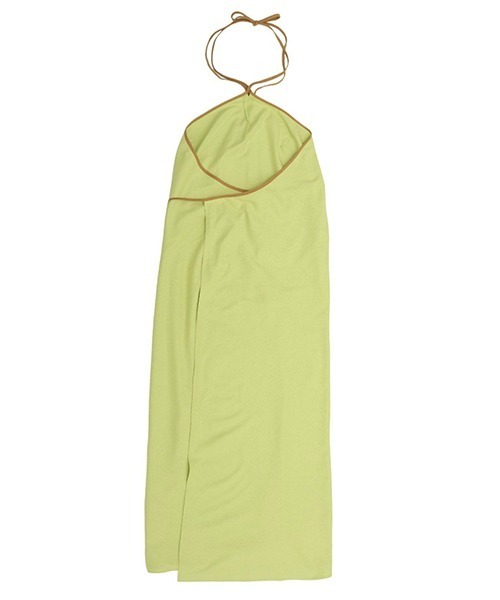 BASERANGE（ベースレンジ）の「BASERANGE / ベースレンジ：LIGO DRESS：DRLI-WS-SP24[ANN]（ワンピース・レディース・ライム・XS）」の3枚目の写真