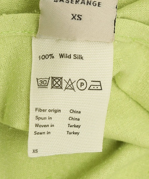 BASERANGE（ベースレンジ）の「BASERANGE / ベースレンジ：LIGO DRESS：DRLI-WS-SP24[ANN]（ワンピース・レディース・ライム・XS）」の5枚目の写真