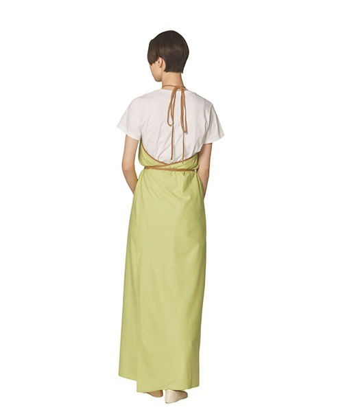 BASERANGE（ベースレンジ）の「BASERANGE / ベースレンジ：LIGO DRESS：DRLI-WS-SP24[ANN]（ワンピース・レディース・ライム・XS）」の2枚目の写真