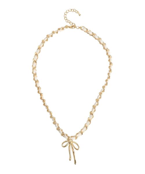 jouetie（ジュエティ）の「コンビリボンチェーンネックレス（ネックレス・レディース・アイボリー/ブラック・FREE）」の10枚目の写真