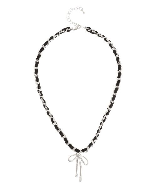 jouetie（ジュエティ）の「コンビリボンチェーンネックレス（ネックレス・レディース・アイボリー/ブラック・FREE）」の11枚目の写真