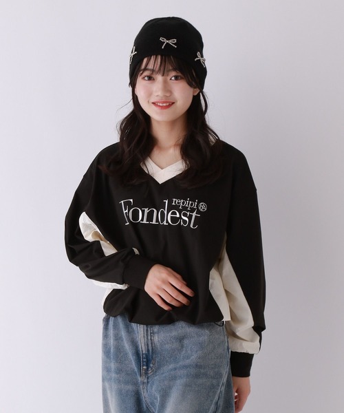 repipi armario(レピピ アルマリオ)の「GAMEシャツ(Tシャツ/カットソー・キッズ・ブラック/ホワイト/ブルー/ブラウン・SMALL/LARGE/MEDIUM)」の3枚目の写真