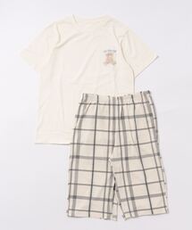 tutuanna（チュチュアンナ）の「[とにかくさらっと涼しい]綿100％くま刺繍半袖パジャマ（ルームウェア/パジャマ）」