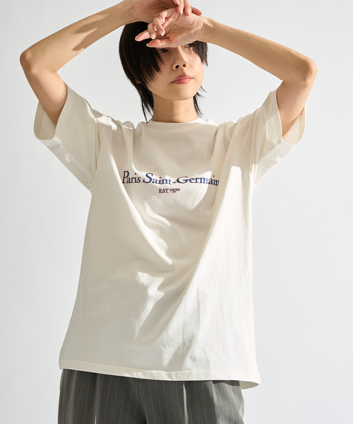 PARIS SAINT-GERMAIN(パリサンジェルマン)の「【Paris Saint-Germain / パリ・サン=ジェルマン】 JP LAYER LOGO TEE(Tシャツ/カットソー・メンズ・ブラック/ホワイト・SMALL/MEDIUM/LARGE/X-LARGE)」の7枚目の写真