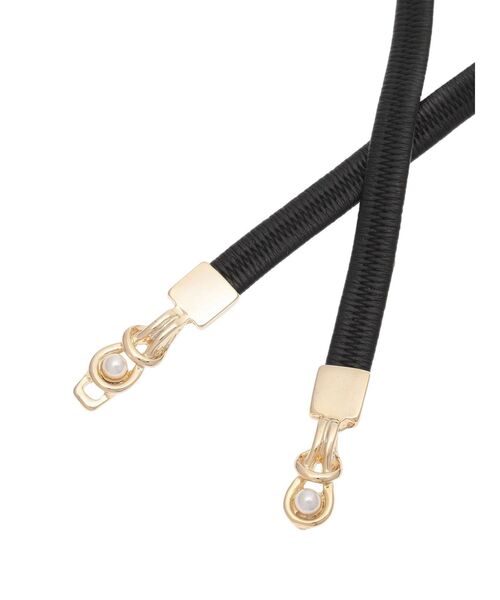 RESEXXY（リゼクシー）の「パールコンビゴムベルト（ベルト・レディース・ホワイト/ブラック・FREE）」の7枚目の写真