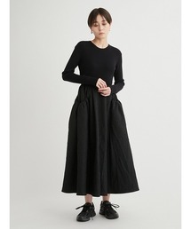 ニットドッキングワンピース