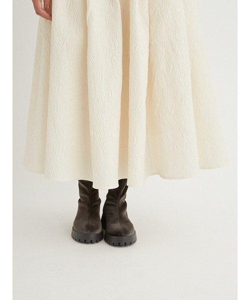 emmi（エミ）の「ニットドッキングワンピース（ワンピース・レディース・グレー/アイボリー/ブラック・0/1）」の19枚目の写真