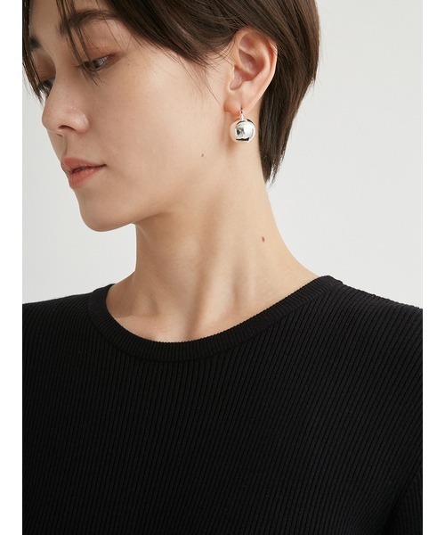 emmi（エミ）の「ニットドッキングワンピース（ワンピース・レディース・グレー/アイボリー/ブラック・0/1）」の12枚目の写真