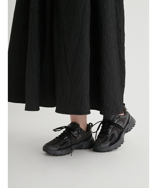 emmi（エミ）の「ニットドッキングワンピース（ワンピース・レディース・グレー/アイボリー/ブラック・0/1）」の10枚目の写真