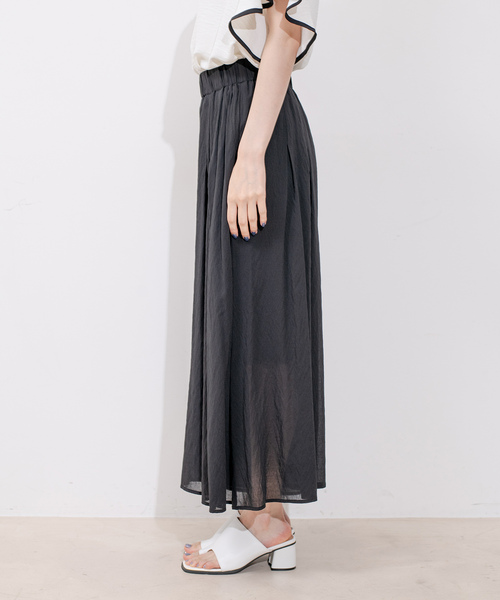 Jayro(ジャイロ)の「T/R交織先染めパンツ(その他パンツ・レディース・ホワイト系その他/ダークブラウン/ブラック・M)」の9枚目の写真