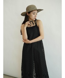 Crochet lace cami dress