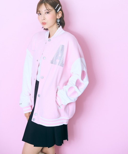 marun(マルン)の「<大きいサイズ> ビッグスタジャン marun(スタジャン・レディース・ピンク/ブラック・L~LL/3L~4L/5L~6L)」の12枚目の写真