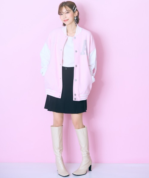 marun(マルン)の「<大きいサイズ> ビッグスタジャン marun(スタジャン・レディース・ピンク/ブラック・L~LL/3L~4L/5L~6L)」の11枚目の写真