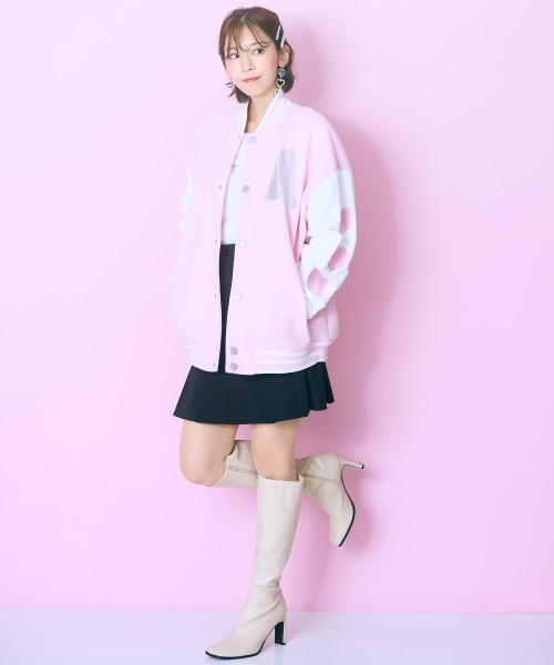 marun(マルン)の「<大きいサイズ> ビッグスタジャン marun(スタジャン・レディース・ピンク/ブラック・L~LL/3L~4L/5L~6L)」の17枚目の写真