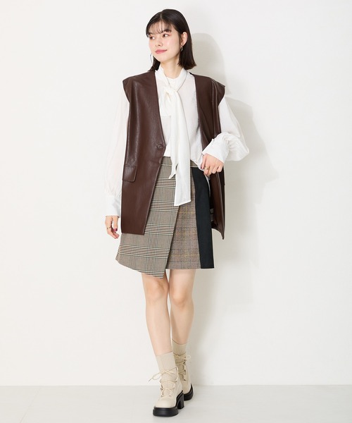 セール】ニットドッキングレースアップブーツ 41402（ブーツ