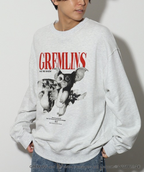 CORPUS SELECT(コーパストーキョー)の「【GREMLINS/グレムリン】グラフィックデザイン レトロ プリント クルーネック 裏毛 スウェット 長袖 トレーナー(スウェット・メンズ・グレー系その他/ホワイト系その他2/ホワイト系その他/グレー系その他2・M/L/LL)」の20枚目の写真