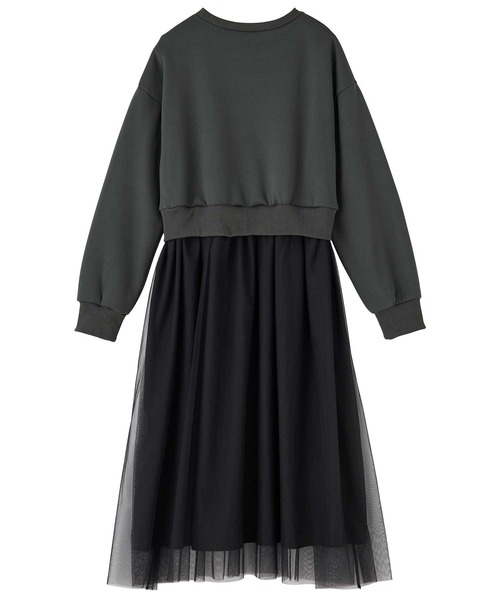 GeeRA(ジーラ)の「チュールドッキングワンピース(ワンピース・レディース・ブラック/チャコール・MEDIUM/LARGE)」の8枚目の写真