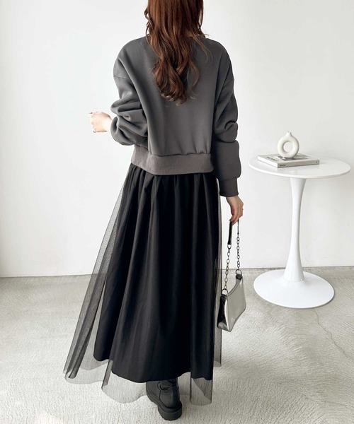 GeeRA(ジーラ)の「チュールドッキングワンピース(ワンピース・レディース・ブラック/チャコール・MEDIUM/LARGE)」の21枚目の写真